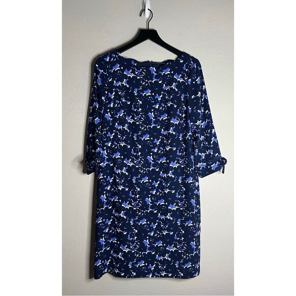 Talbots Floral Print Crepe Shift Dress Size 8 - Picture 3 of 14